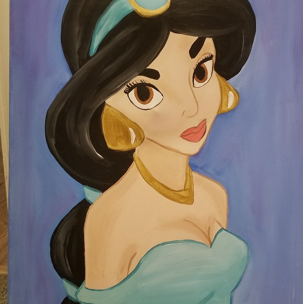 Disney Princess Canvas Painting hand painted